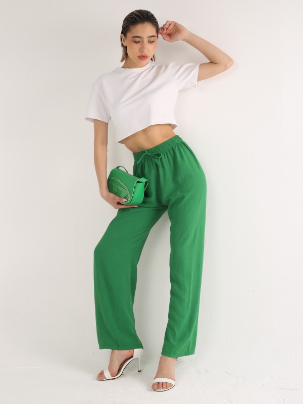 Женские брюки "Green Vibe" — лёгкие и прямые